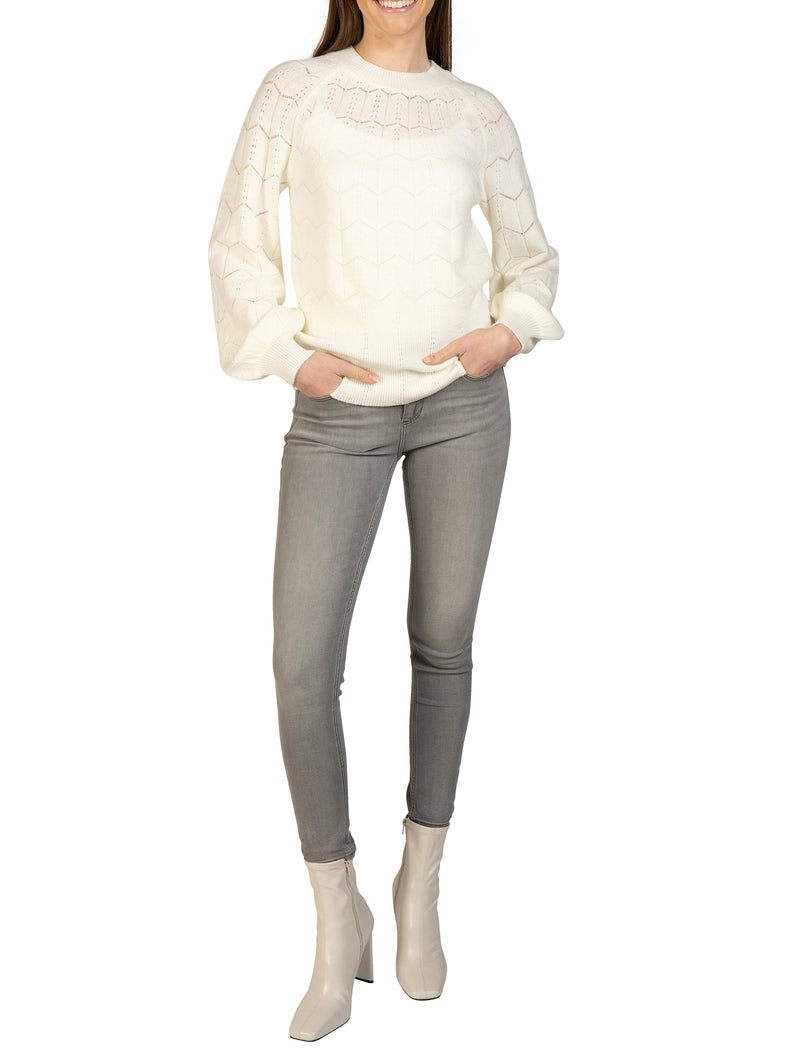 Lightweight Eyelet Sweater