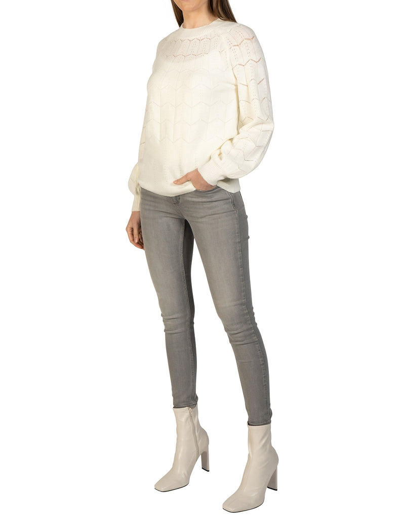 Lightweight Eyelet Sweater