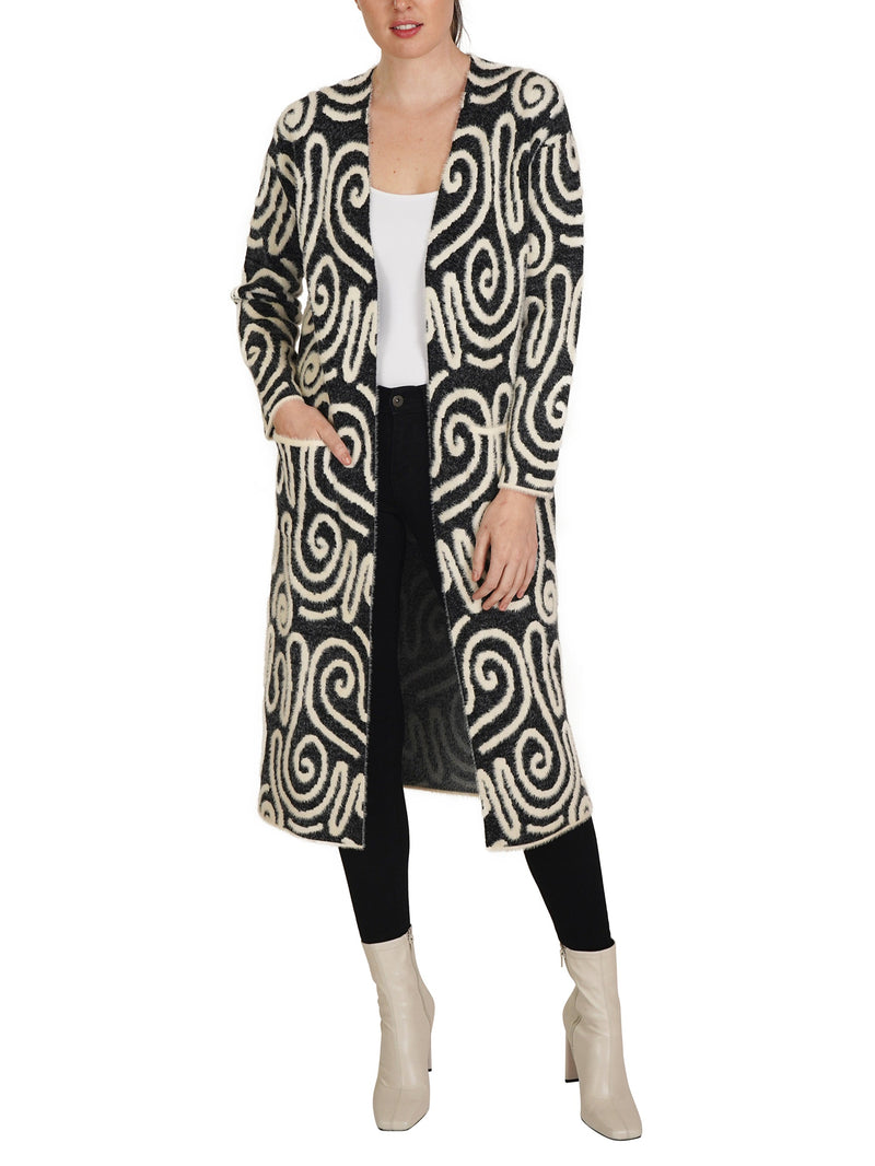 Swirl Long Cardigan