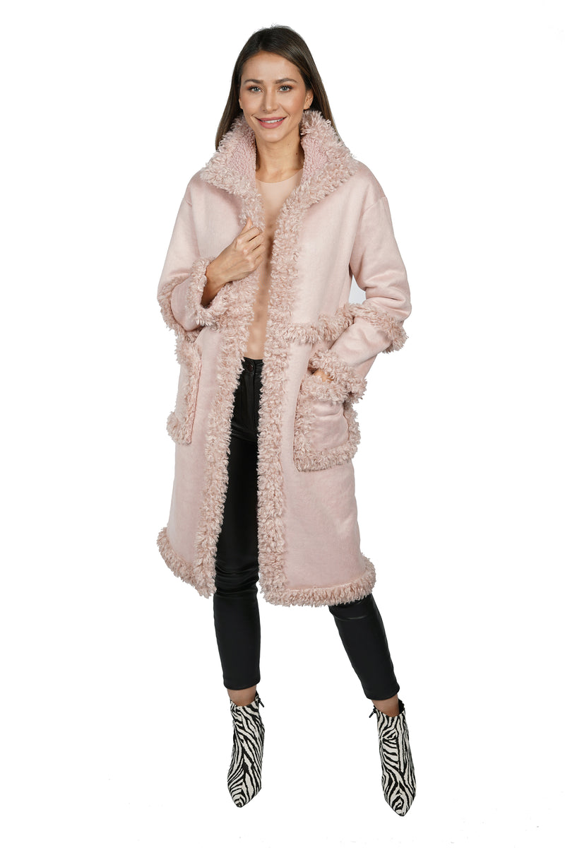 Love Token Pamela Shearling Faux Fur Coat 2