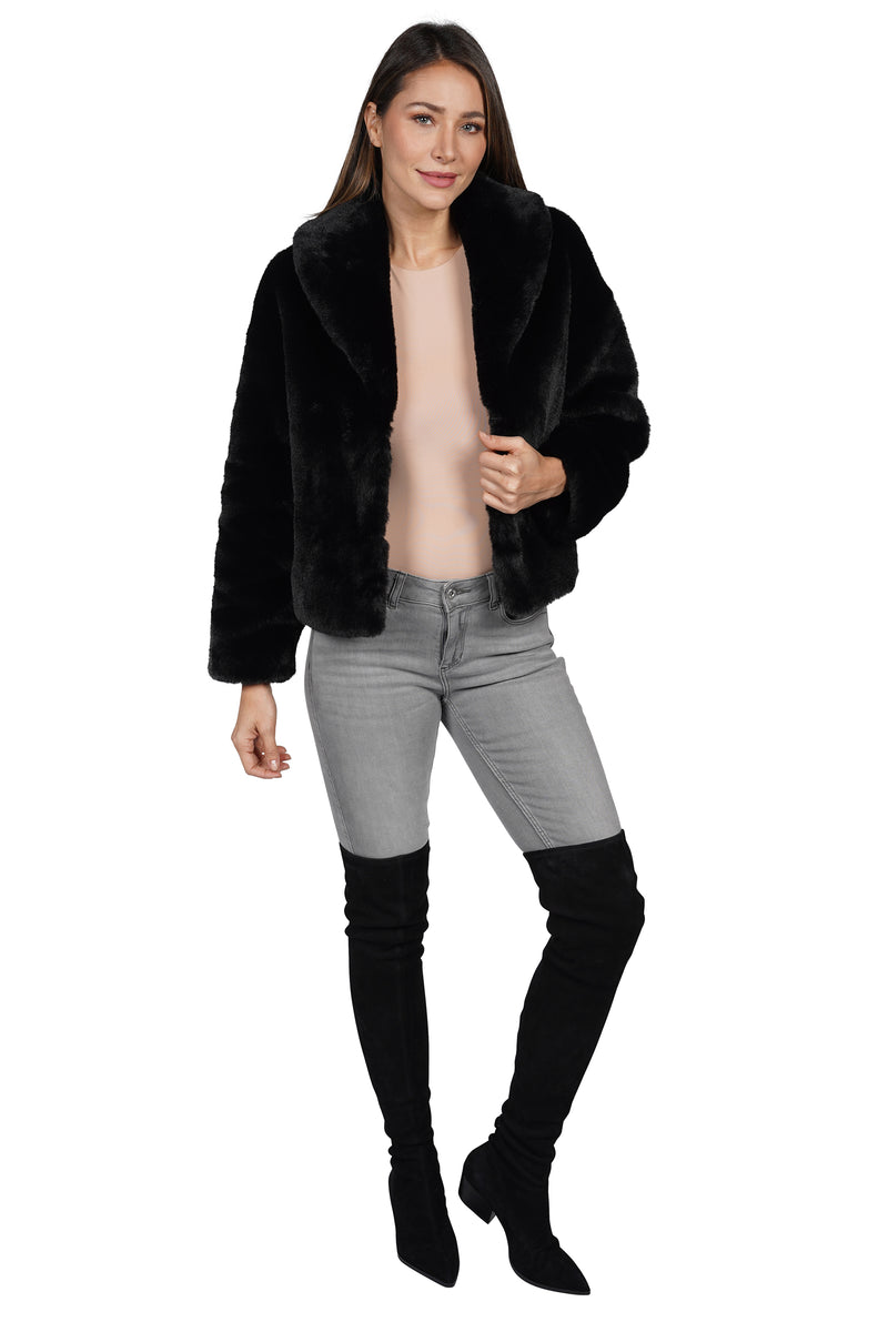 Love Token Tammy Faux Fur Cropped Jacket 3