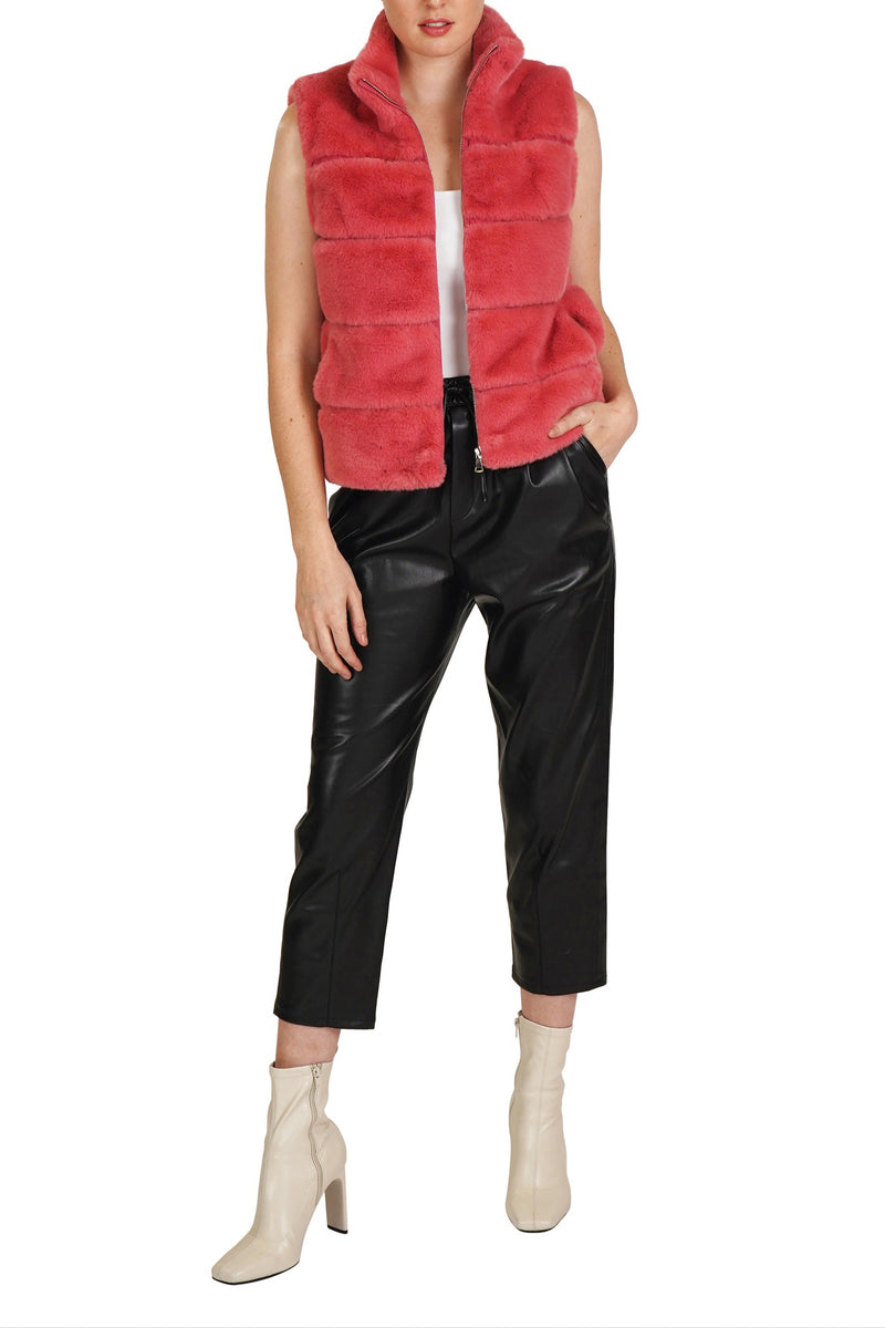 Love Token Vince Faux Fur Vest – Love Token US