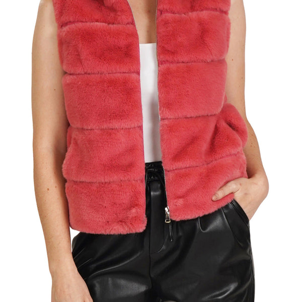 美品】 THINK FUR / シンクファー | Curly Fur Long Vest / エコファー ロングベストコート | F | アイボリー  | レディースの通販 by KLDラクマ店｜ラクマ