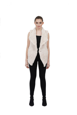 Amy Faux Fur Ultra Plush Texture Vest-4