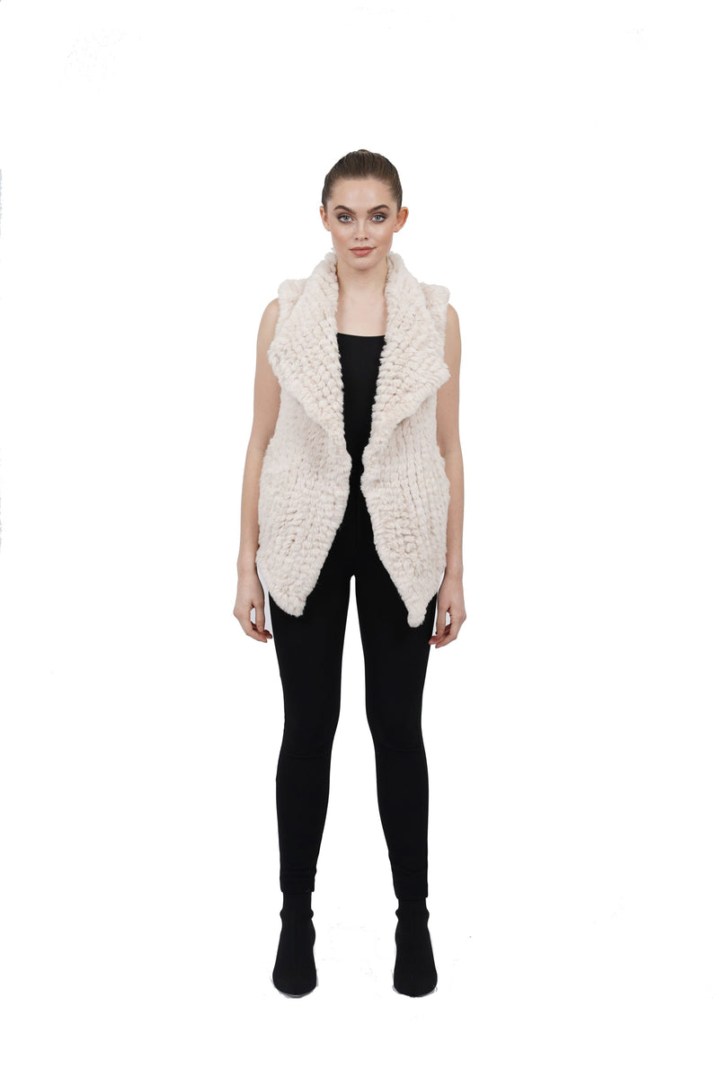 Amy Faux Fur Ultra Plush Texture Vest
